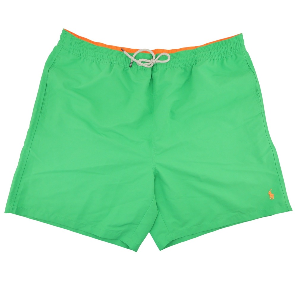 Polo Ralph Lauren BR Traveler Swim Mid Trunks Green Mens 2XLT